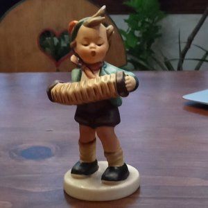 Antique/ Vintage German Hummel Figurine: Accordion Boy